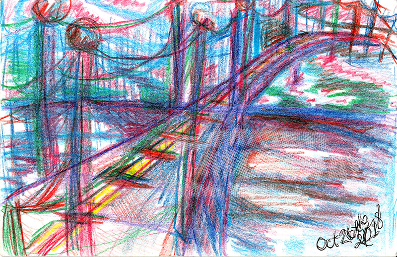 Bridge (colored pencil)